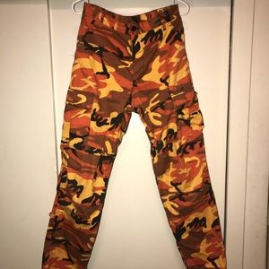 BDU savage orange camo pants